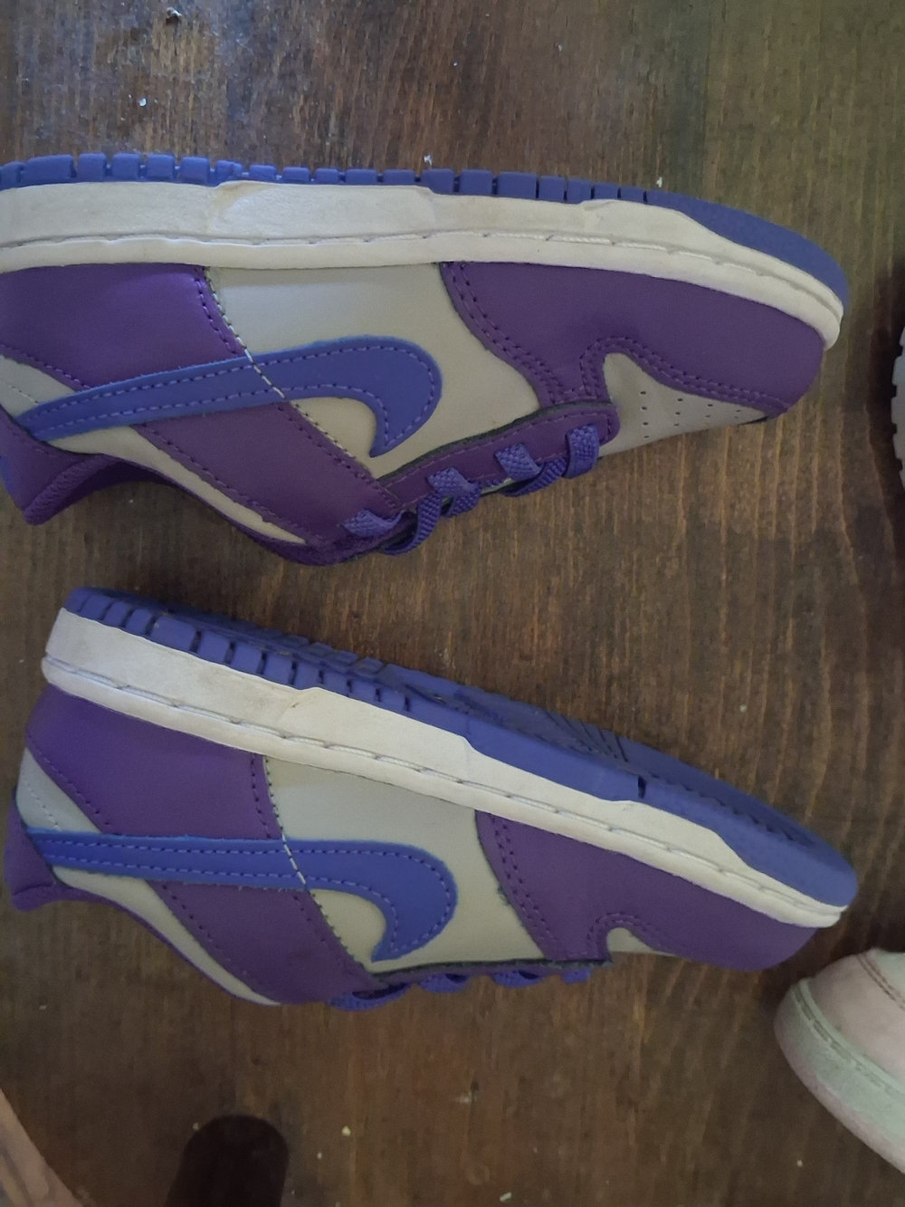 Nike Kids Purple and White Low-Top Sneakers